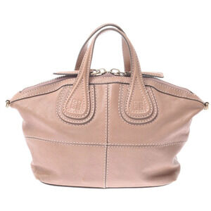 GIVENCHY Nightingale Bag Pink Beige Leather Handbag
